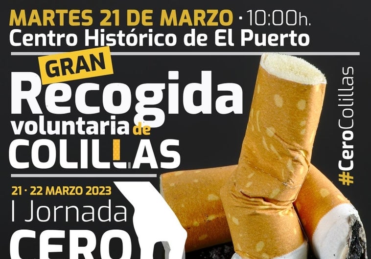 El Puerto celebra la I Jornada Cero Colillas, para concienciar sobre la importancia de su recogida y tratamiento