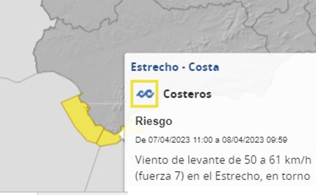 El tiempo en Cádiz: Aviso amarillo por oleaje durante la madrugada de este sábado en la provincia
