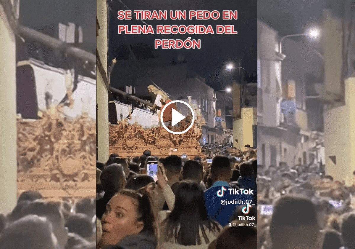 El suceso viral en pleno silencio durante la procesión del Perdón en La Línea, Cádiz