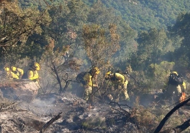 Los incendios de Tarifa y Jimena, controlados pero se sigue trabajando en la extinción