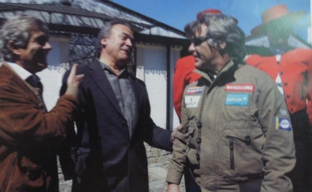 Pedro Pacheco con Ángel Nieto