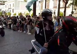 Caravana motera en Jerez para inaugurar la motorada
