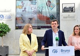 Bruno García (PP) se compromete a reforzar el programa para luchar contra la violencia de género en Cádiz