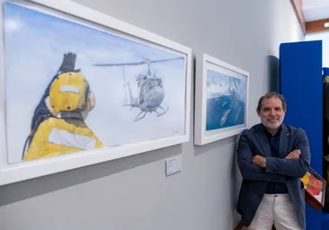 Agustín Paloma: «Es un honor que dos de mis pinturas cuelguen de los pasillos del Juan Sebastián de Elcano»