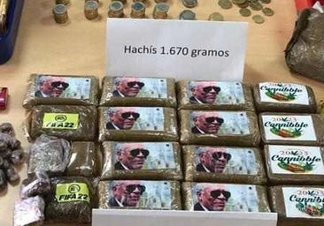 Los paquetes de hachís interceptados en Chiclana estaban marcados con la foto de un famoso actor de Hollywood