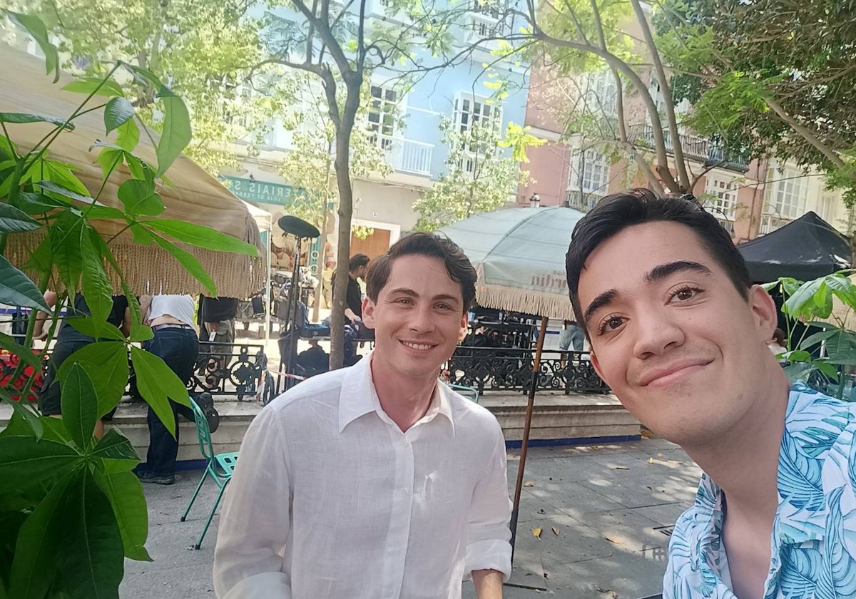 Logan Wade Lerman, de rodaje en Cádiz