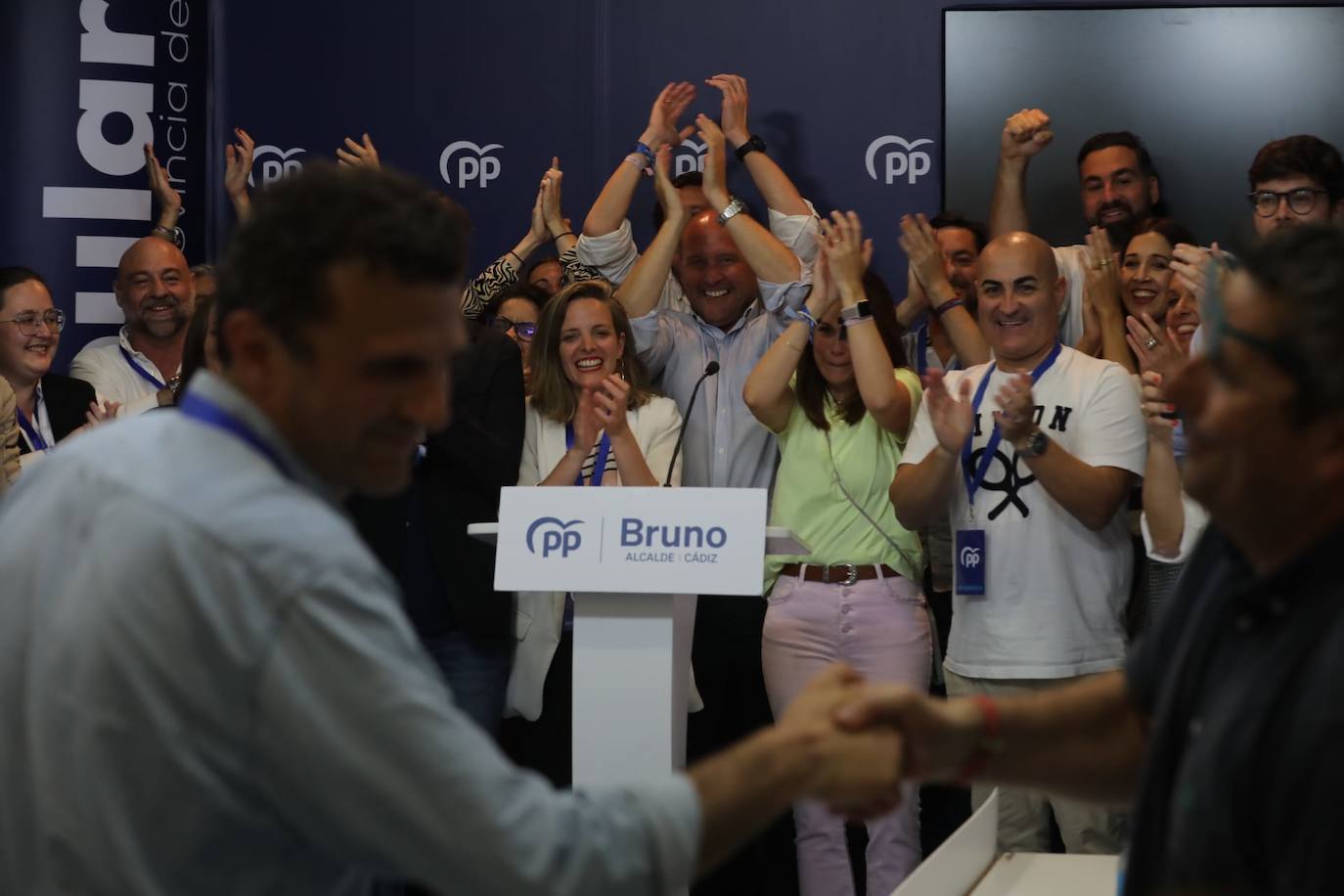 Fotos: Bruno García celebra la victoria del PP en Cádiz capital