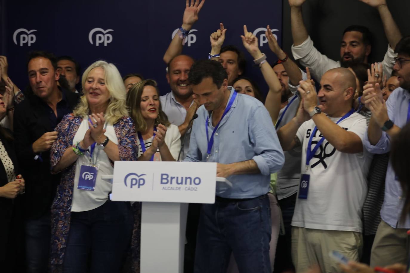 Fotos: Bruno García celebra la victoria del PP en Cádiz capital