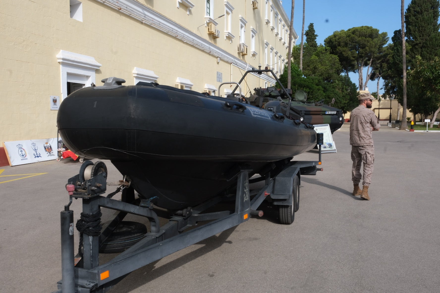 En imágenes: Exhibición de material y vehículos de Infantería de Marina en el Tercio de Armada