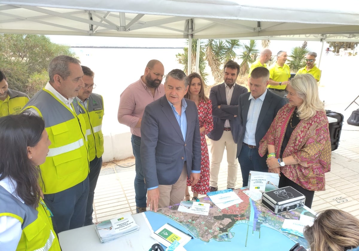 Antonio Sanz en la presentación del Plan de Emergencia ante Riesgo de Maremotos en Andalucía