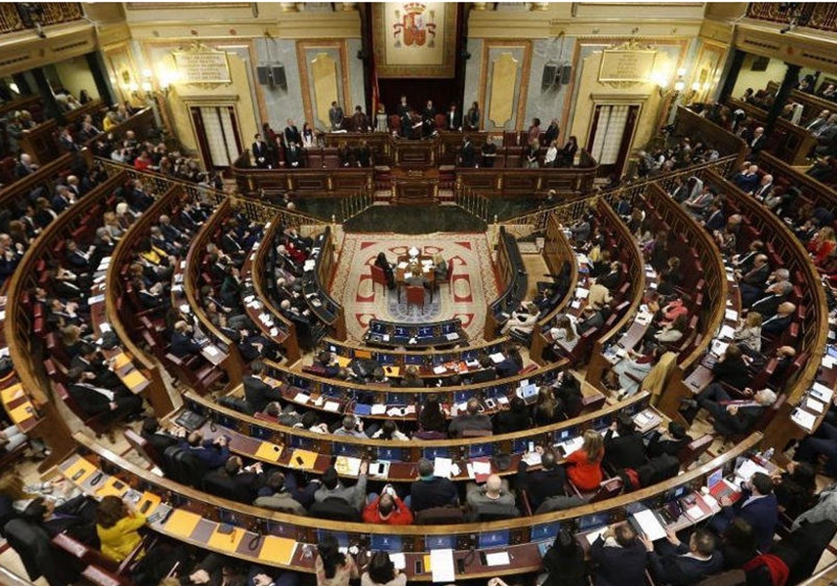 Vista panorámica del Congreso de los Diputados