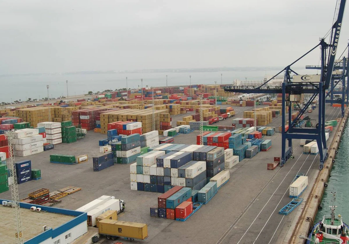 Terminal de contenedores del puerto de Cádiz