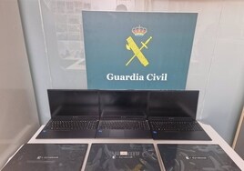 Detenida una persona en el puerto de Algeciras con seis ordenadores robados en un colegio de Getafe
