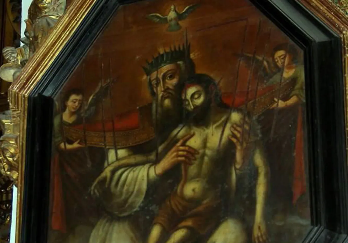 Comienza la restauración del retablo de la Trinidad de la iglesia de Santiago