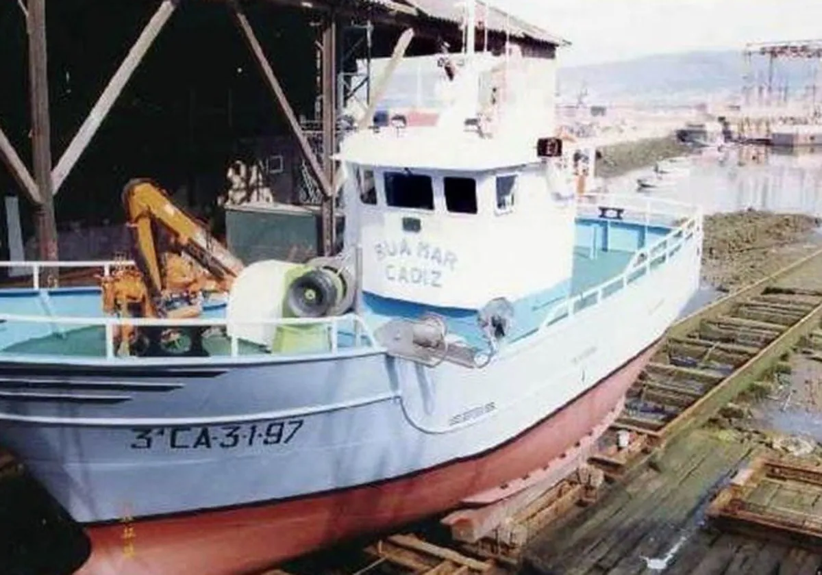 Imagen del 'Rúa Mar', el barco que naufragó con sus seis tripulantes a bordo en 2020.