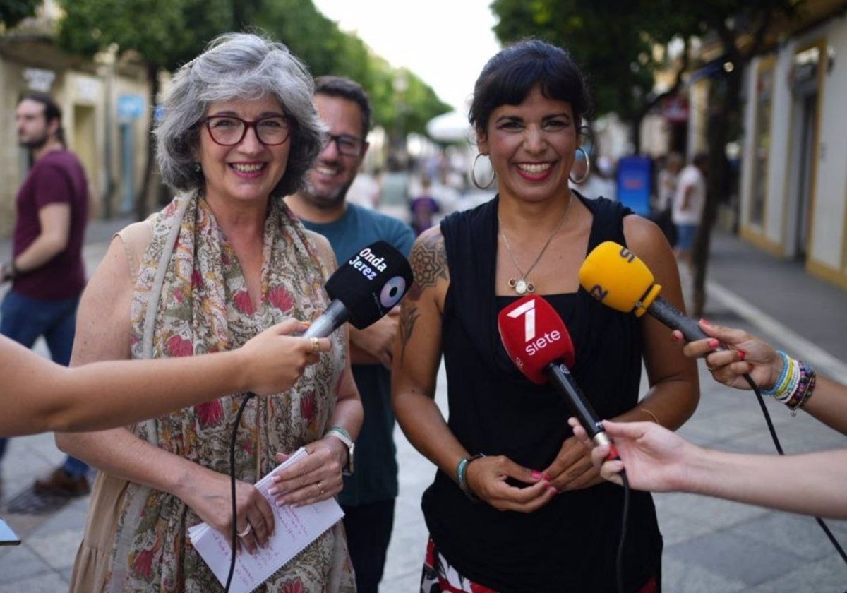 Pilar González y Teresa Rodríguez, de Adelante Andalucía.