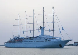 El mayor crucero a vela del mundo regresa a Cádiz