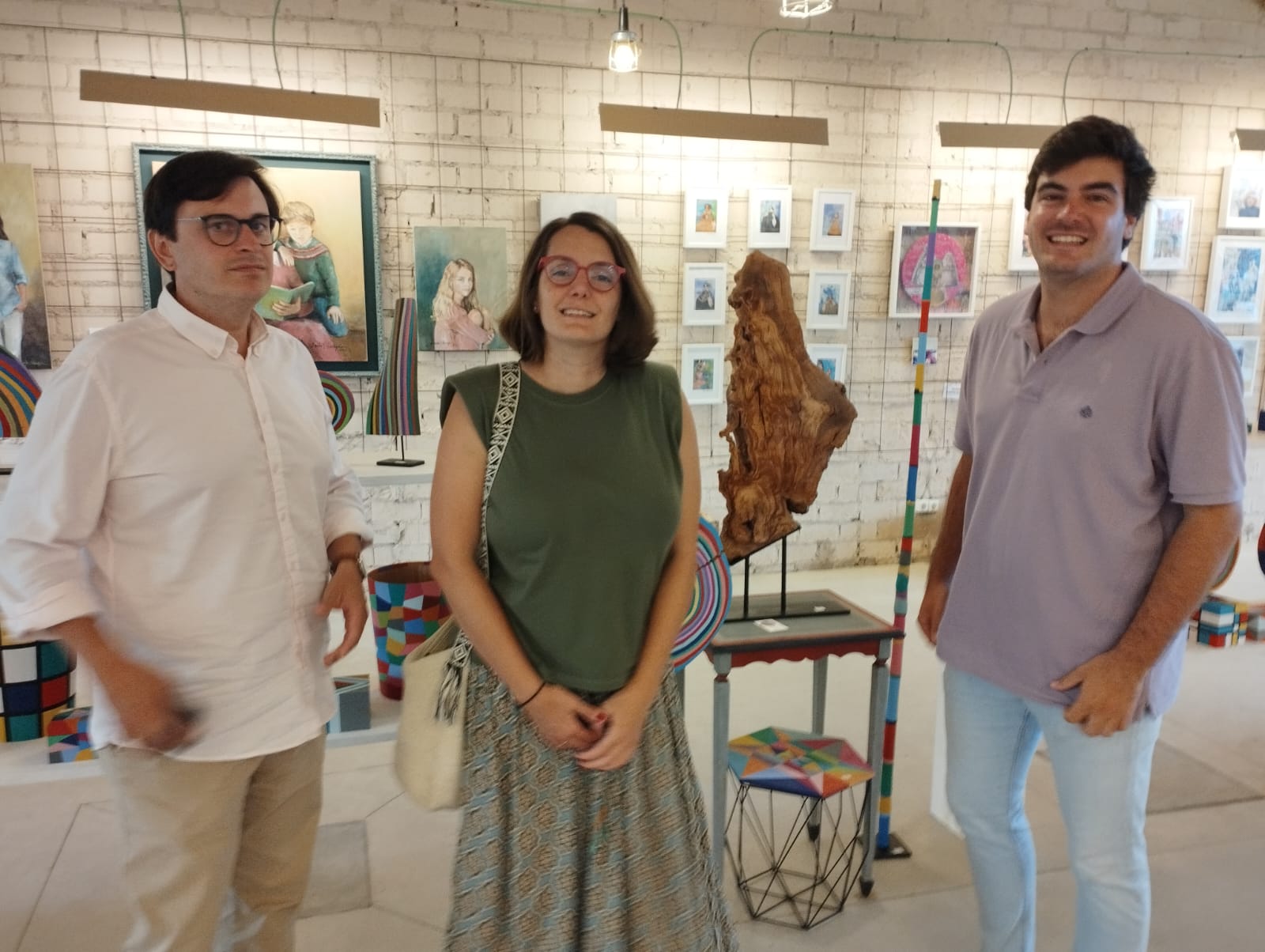 Álvaro León, Blanca Domínguez y Juan Domínguez