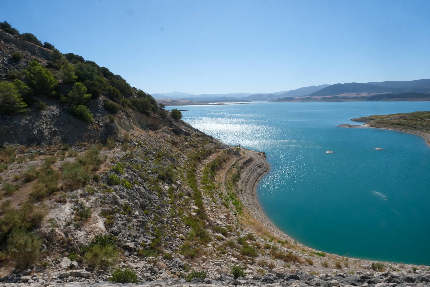 Fotos: El alarmante estado del embalse de Guadalcacín