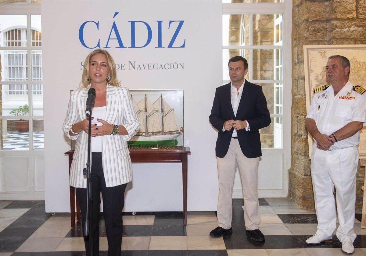 Inauguración de la exposición 'Cádiz, siglos de navegación' en Diputación..