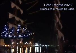 Gran Regata 2023 se dibuja en el cielo de Cádiz con un espectáculo de luces con 200 drones