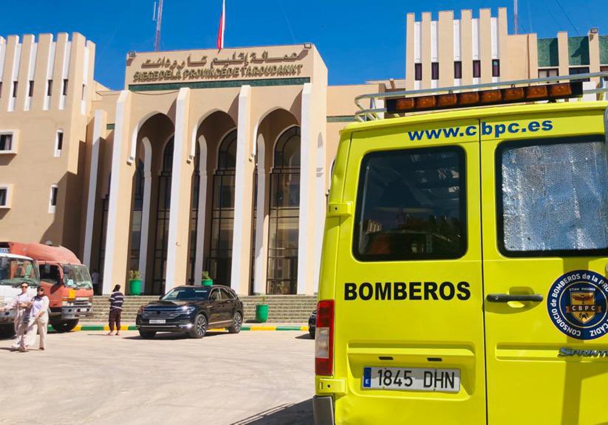 Bomberos en Taroudant.