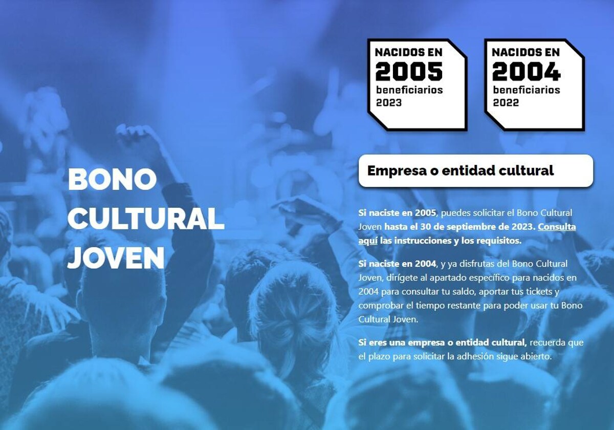 Bono cultural joven.