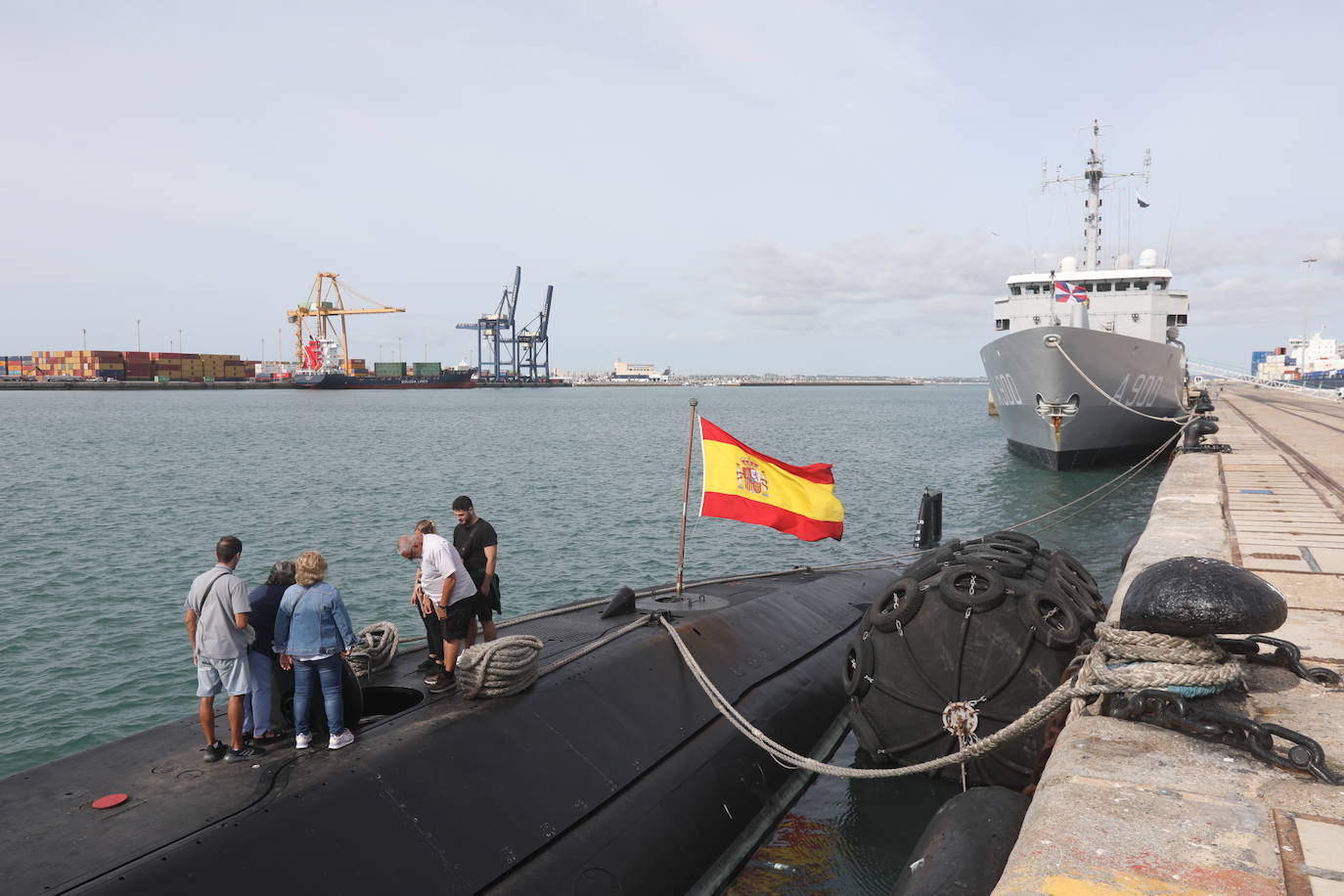 Fotos: El submarino de la Armada, &#039;Galerna&#039;, llega a Cádiz