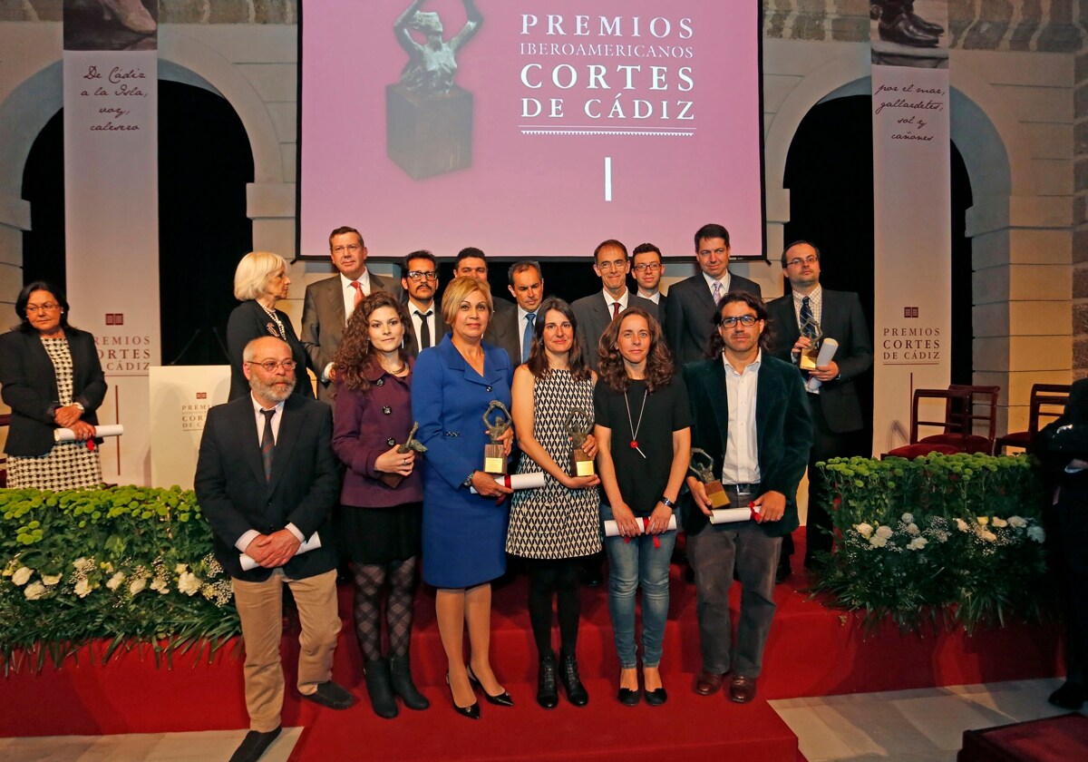 Entrega de una de las ediciones de los Premios Cortes de Cádiz