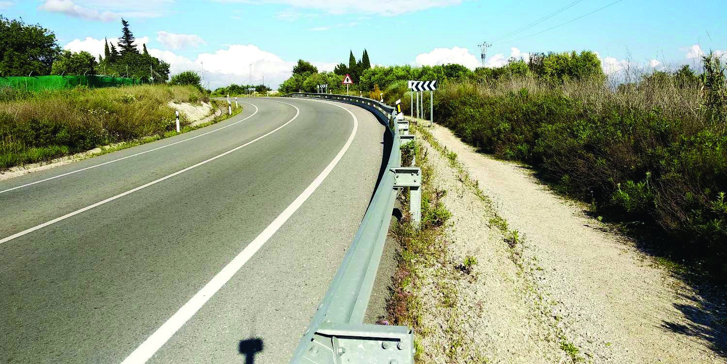 Carril bici entre Jerez y La Barca de la Florida.