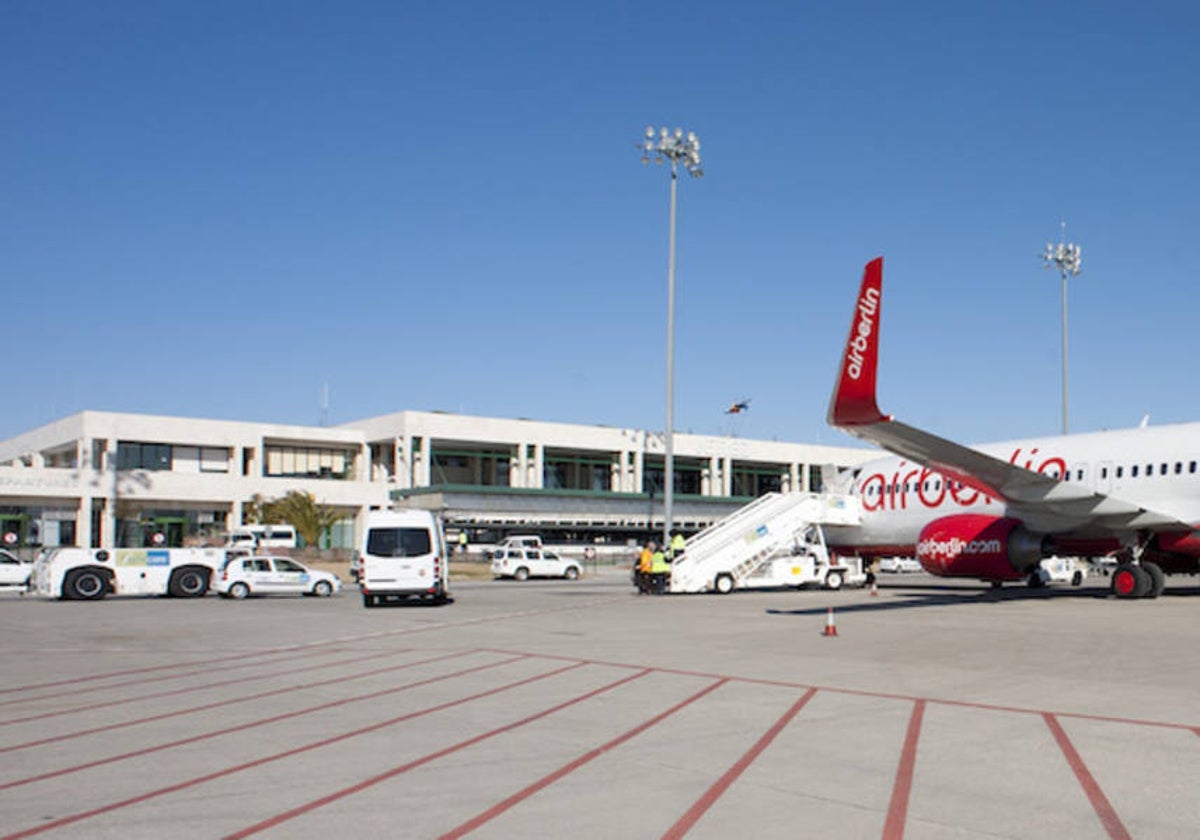 Imagen de la pista del aeropuerto de Jerez