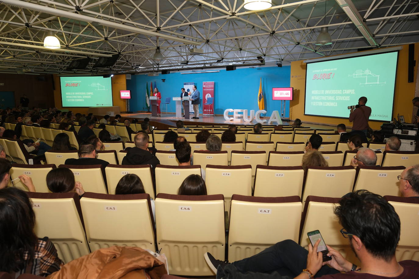 Fotos: cara a cara entre los candidatos a dirigir la Universidad de Cádiz