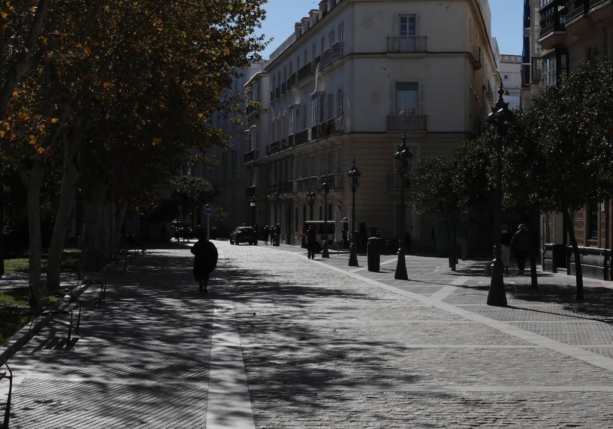 Imagen de la plaza de España en la actualidad