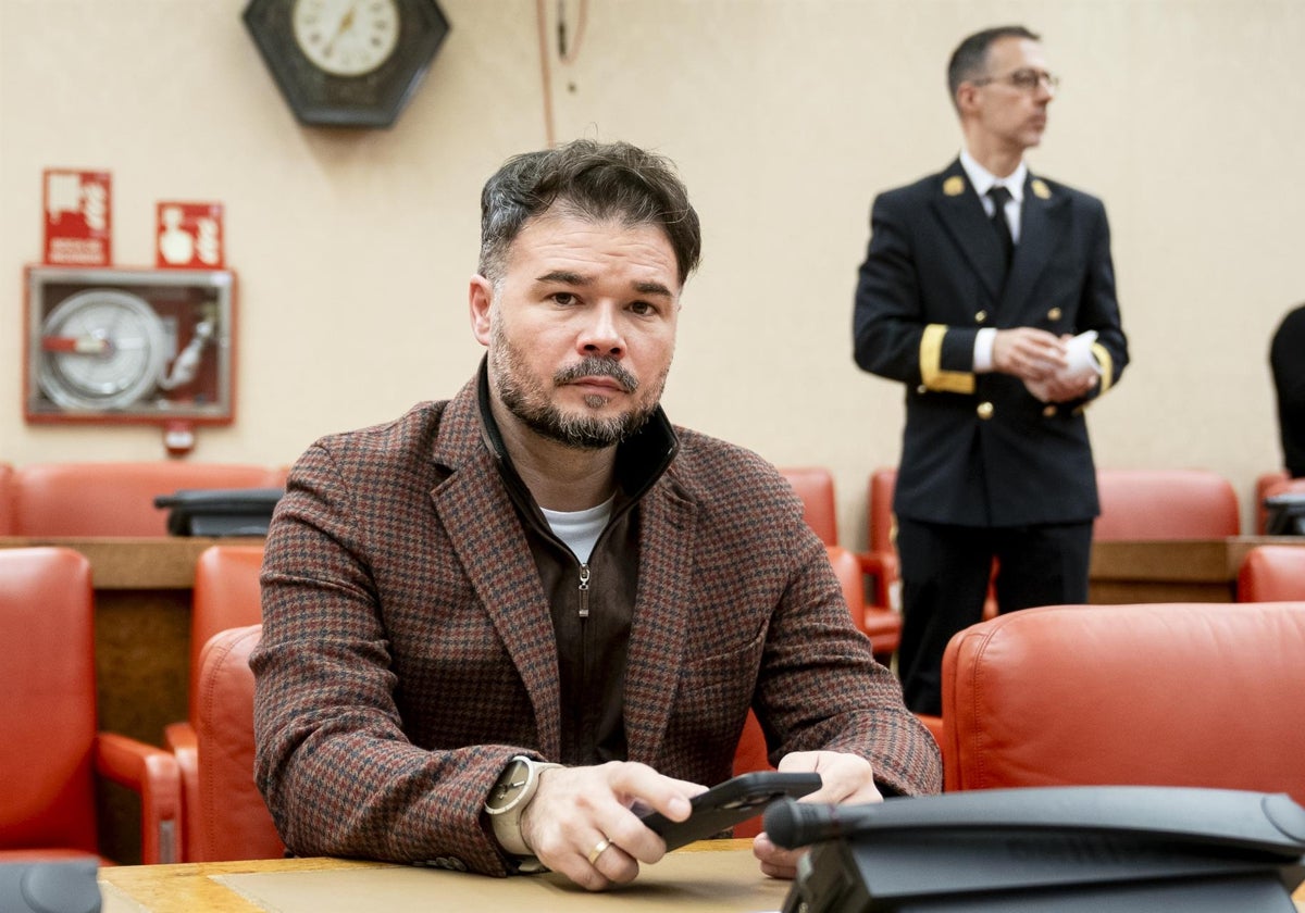 Gabriel Rufián, portavoz de ERC en el Congreso