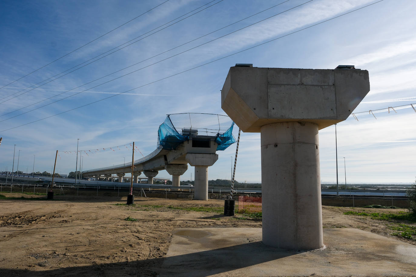 Así está la obra del tren de La Cabezuela