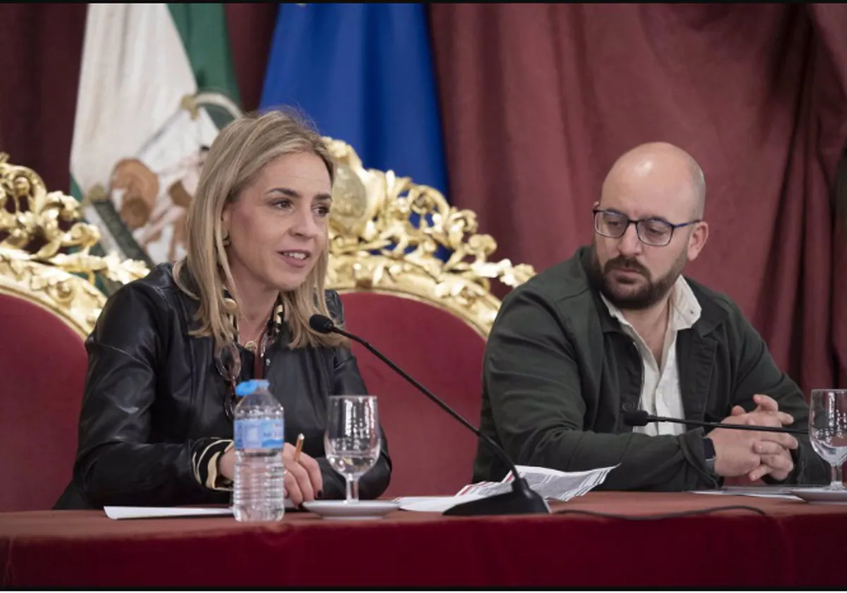 Almudena Martínez y Germán Beardo en la presentación de DipuInnova Plus