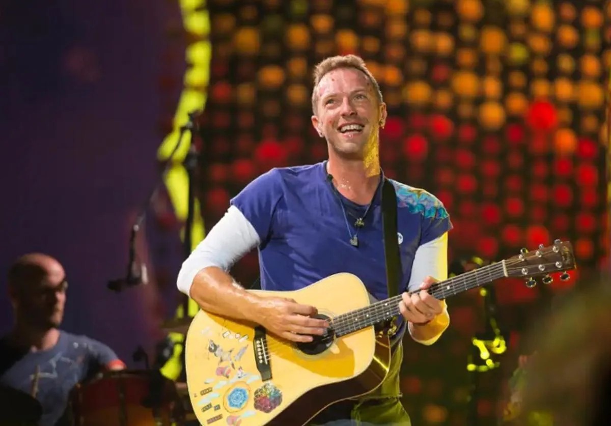 El cantante de Coldplay Chris Martin