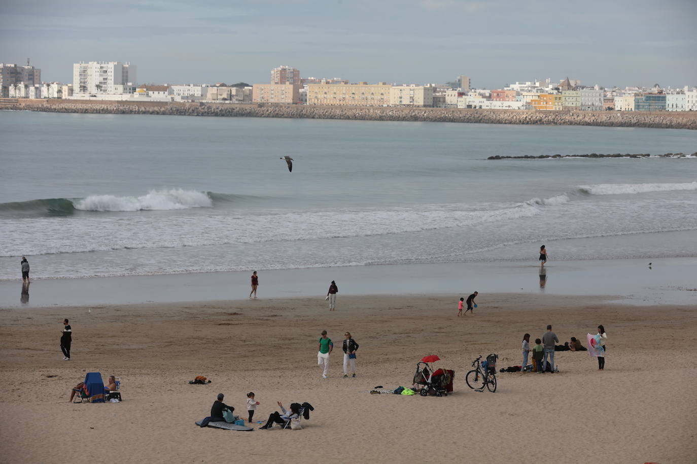 Cádiz estrena 2024 con un ambiente relajado