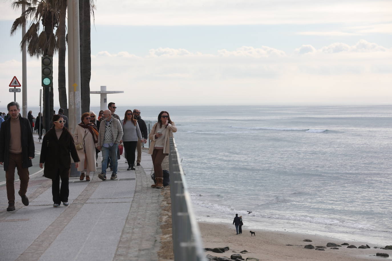 Cádiz estrena 2024 con un ambiente relajado