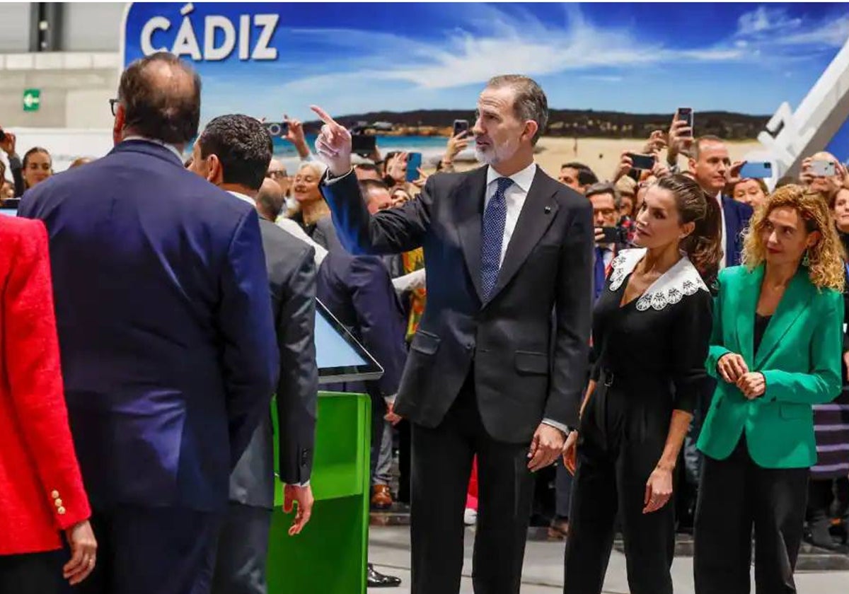 Los Reyes en el stand de Cádiz la pasada edición de Fitur