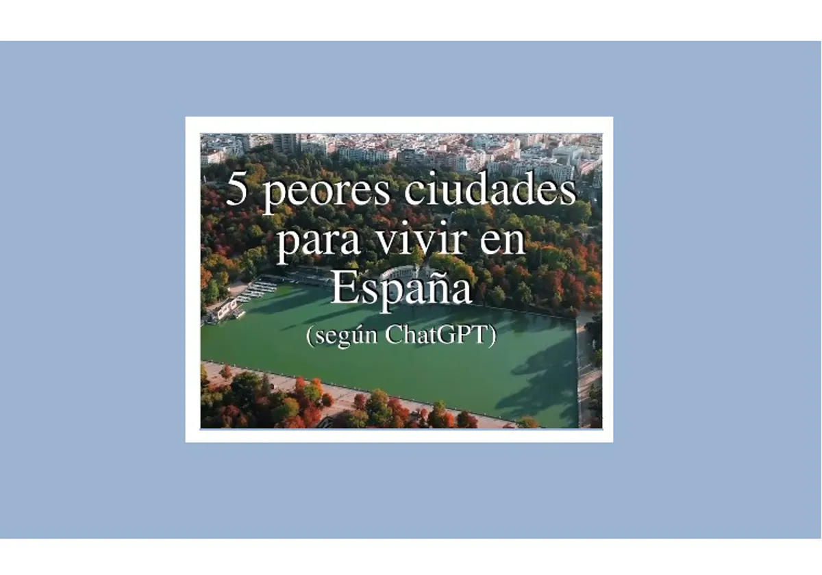 Según ChatGPT, estas dos ciudades gaditanas están entre las peores de España para vivir