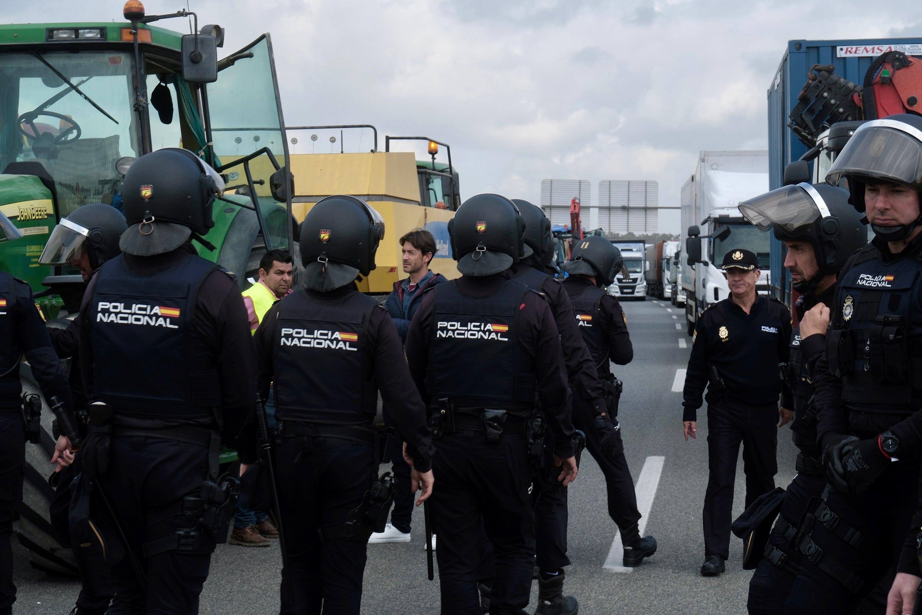 Fotos: Así ha sido la segunda jornada de movilizaciones de agricultores y ganaderos en Jerez