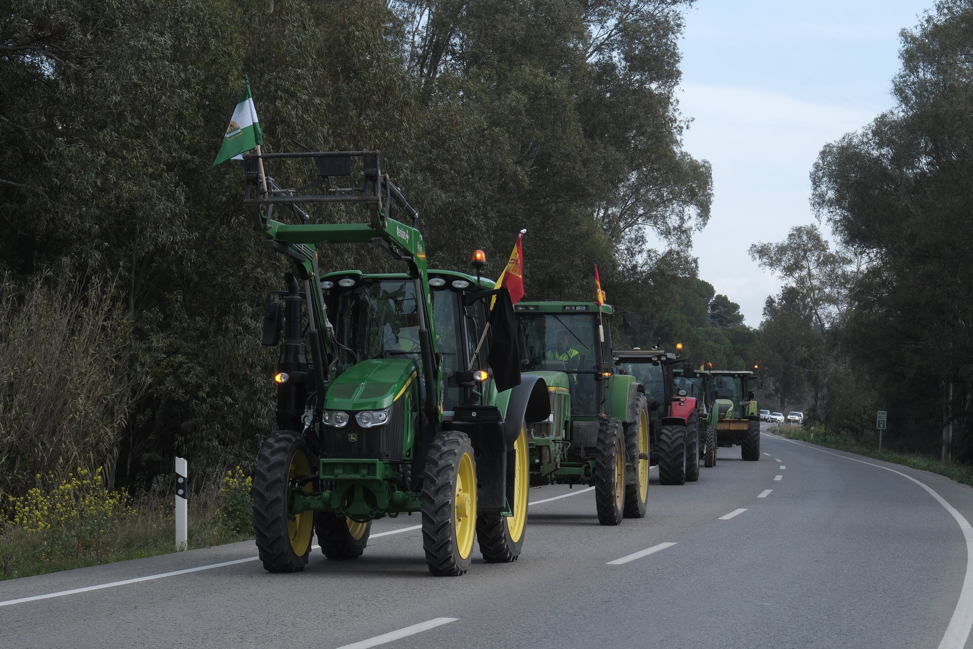 Fotos: Así ha sido la segunda jornada de movilizaciones de agricultores y ganaderos en Jerez