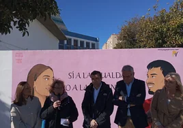 Inaugurado el mural contra la violencia de género en la fachada de AFANAS Cádiz