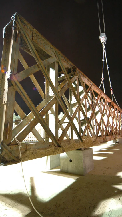 Puente de San Alejandro cuando se desmontó