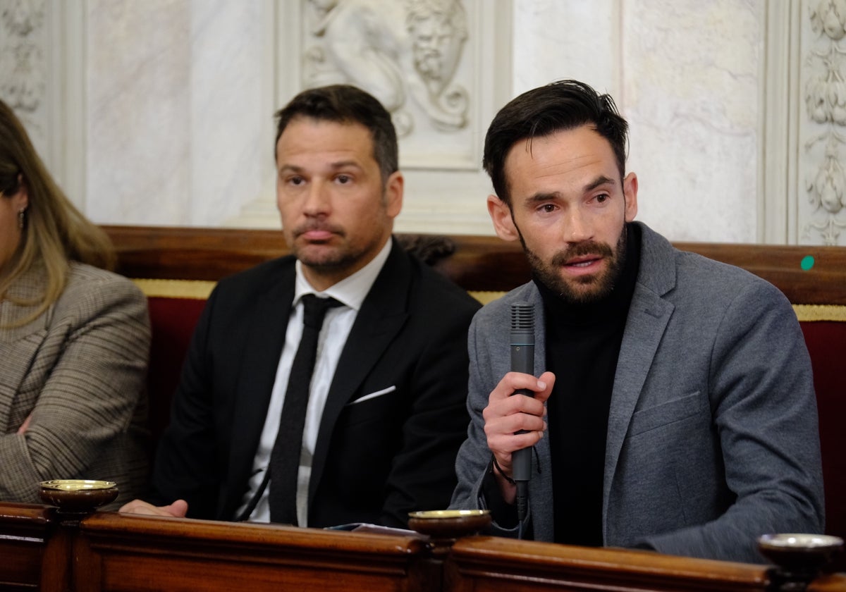 David de la Cruz, durante su discurso centrado en la figura de Carlos Díaz.