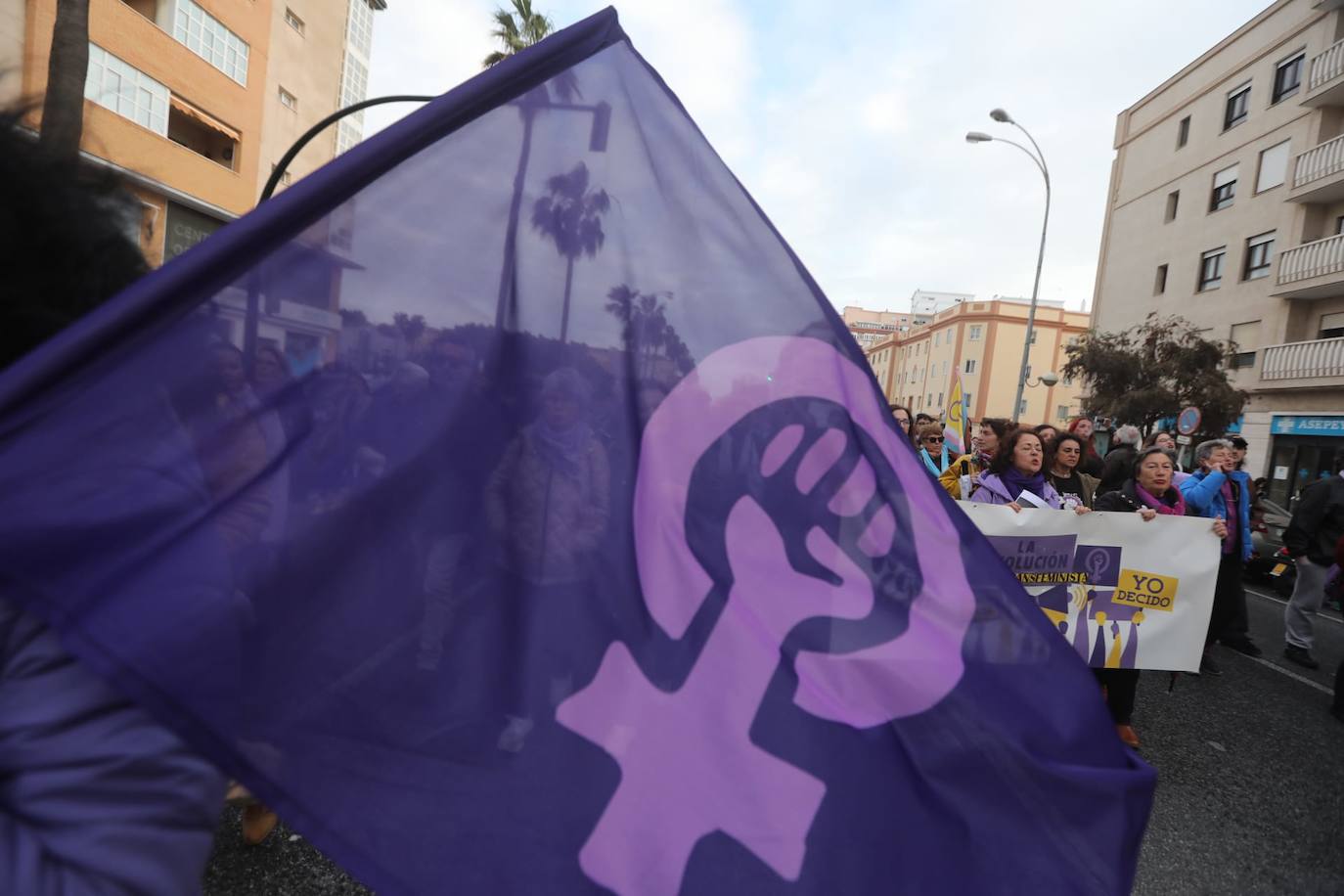 Fotos: Así ha sido la jornada feminista en Cádiz