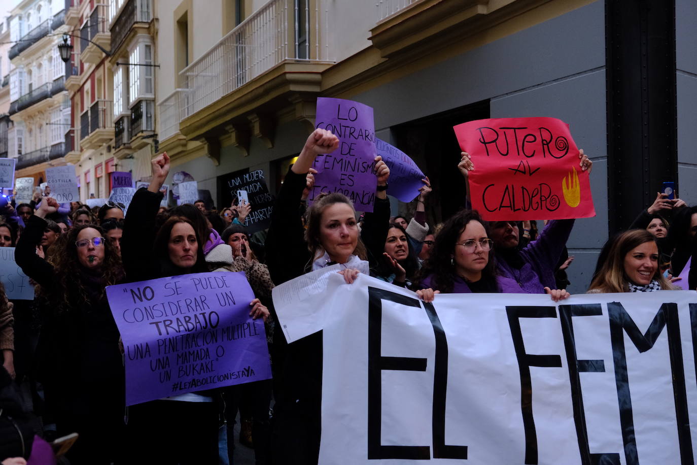 Fotos II: Manifestación 8-M en Cádiz