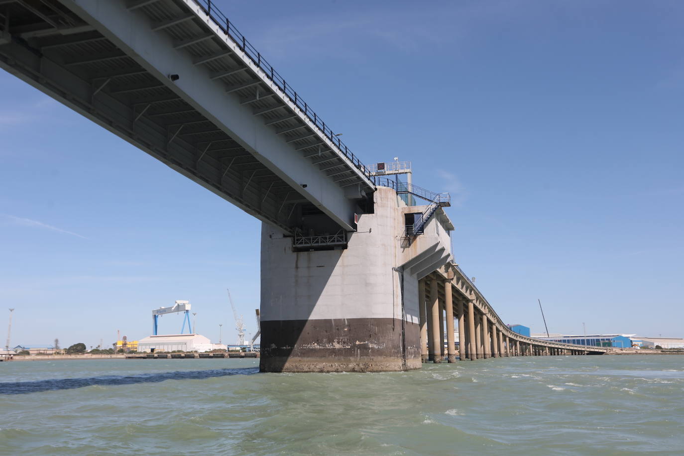 Fotos, debajo del Puente Carranza: así se ve el coloso bajo el mar