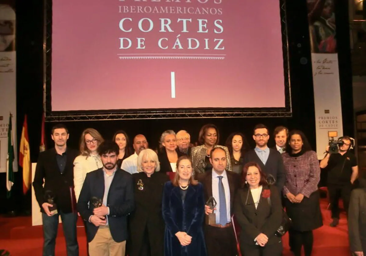 Gala de entrega de los Premios Cortes de Cádiz en una de sus pasadas ediciones.